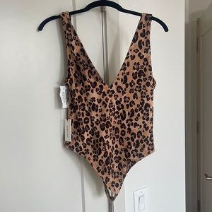 Leopard print Babaton by Aritzia Body Suit New with Tags